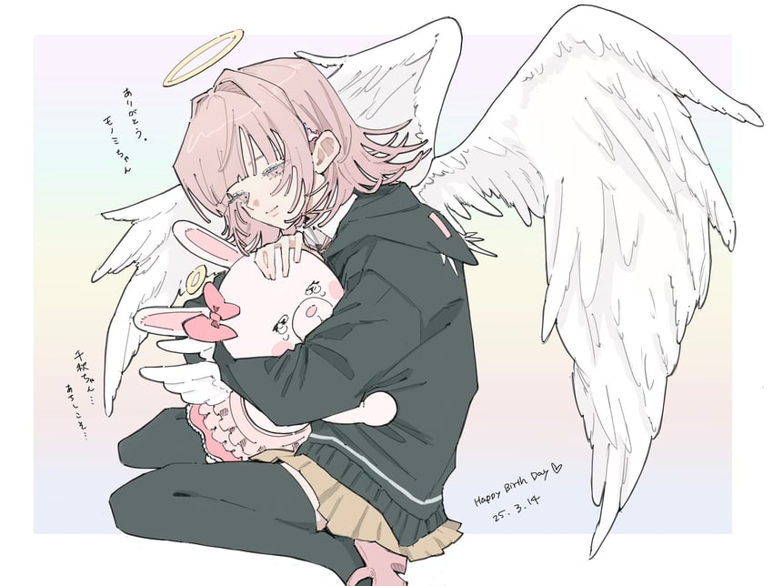 nanami chiaki and usami (danganronpa and 1 more) drawn by seailand