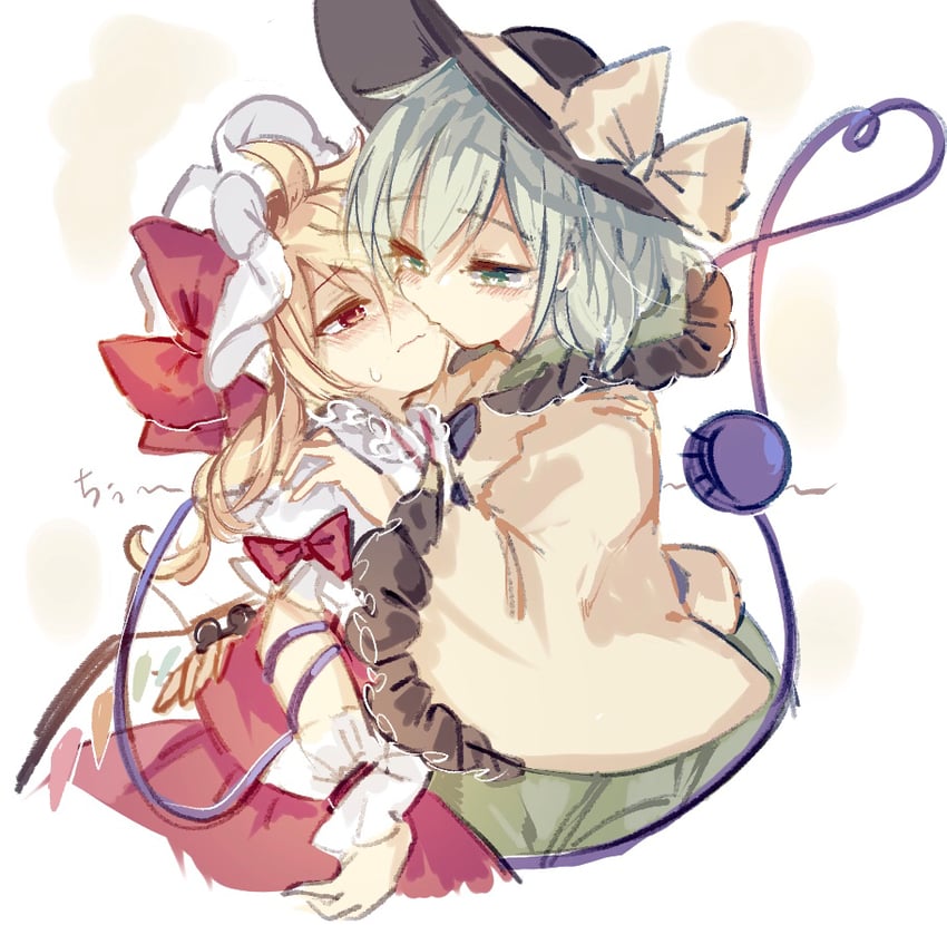 flandre scarlet and komeiji koishi (touhou) drawn by sorani_(kaeru0768)
