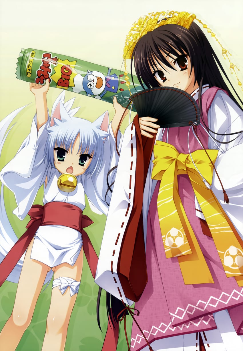 unohana no sakuyahime and rindou ruri (tenshinranman) drawn by muririn