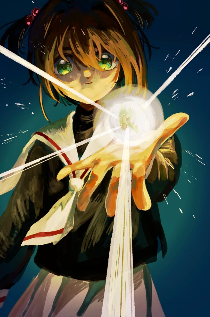 kinomoto sakura (cardcaptor sakura) drawn by kanoko_(user_zuud7784)