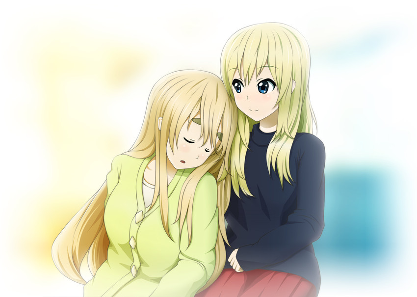 kotobuki tsumugi and saitou sumire (k-on! and 1 more) drawn by sasaken