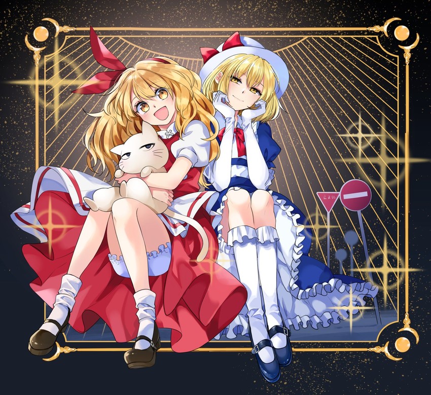 kana anaberal, ellen, and sokrates (touhou and 1 more) drawn by katayama_kei