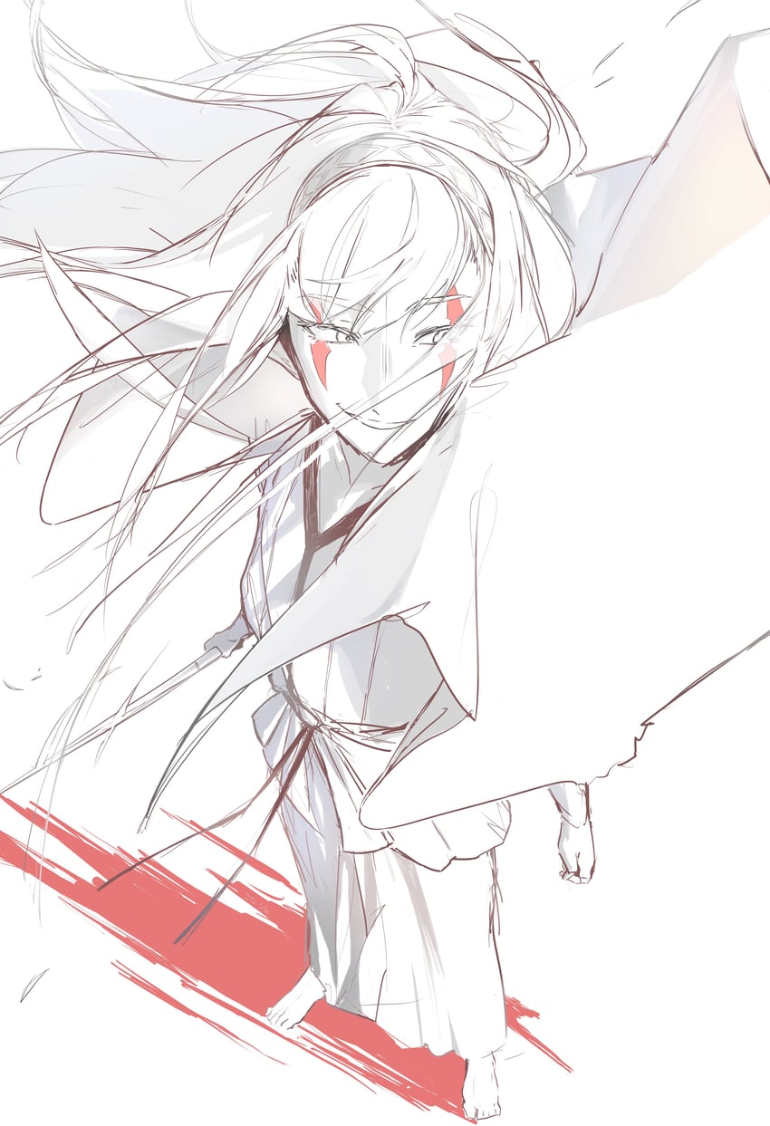 white (original and 1 more) drawn by esu_kota