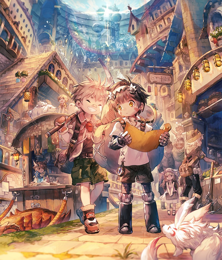 reg and natt (made in abyss) drawn by scorpion5050