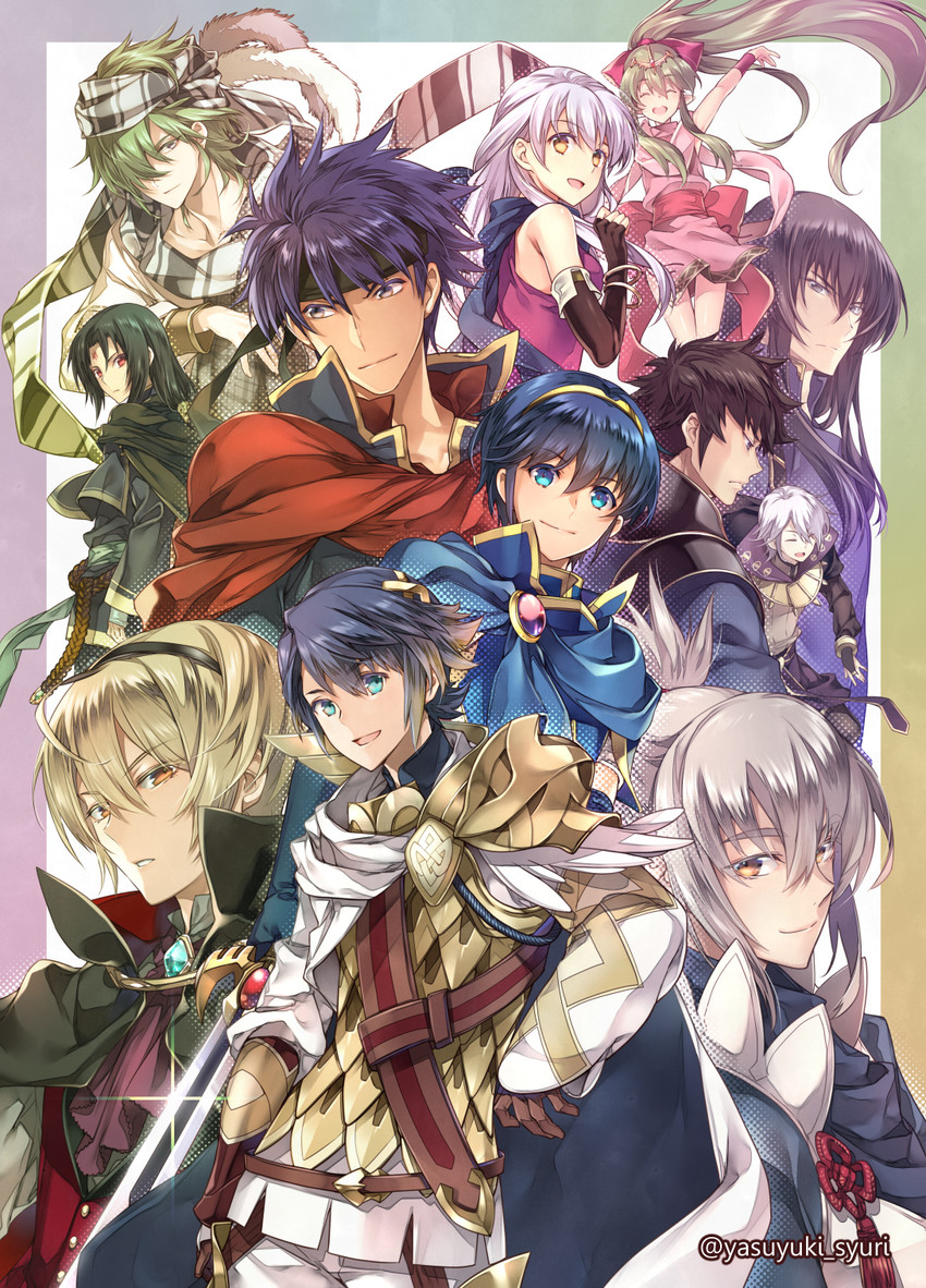 tiki, ike, micaiah, marth, takumi, and 7 more (fire emblem and 7 more) drawn by shuri_yasuyuki