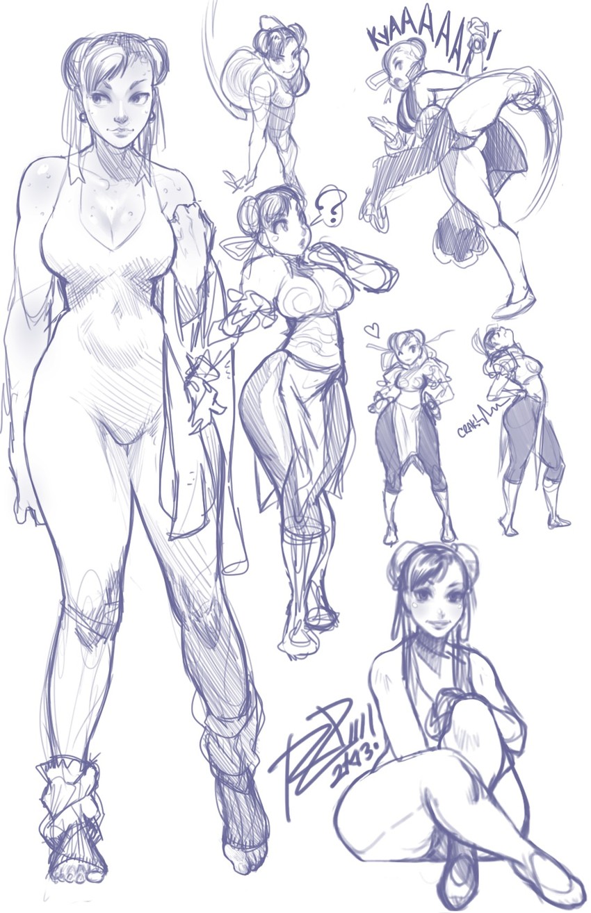 chun-li (street fighter and 1 more) drawn by robaato