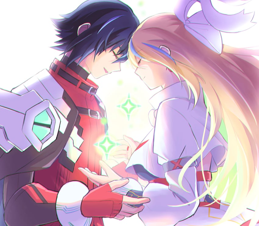 eve and jason frudnick (blaster master zero and 1 more) drawn by aihira_(aihira12)