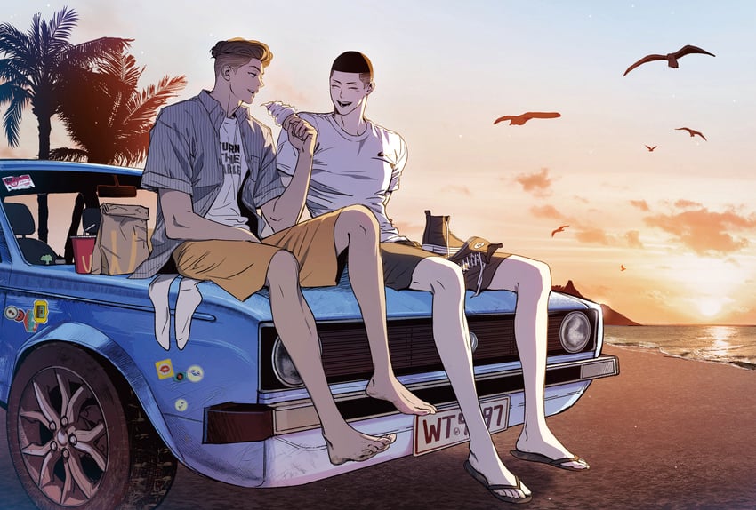 miyagi ryouta and sawakita eiji (mcdonald's and 1 more) drawn by nolja_cz