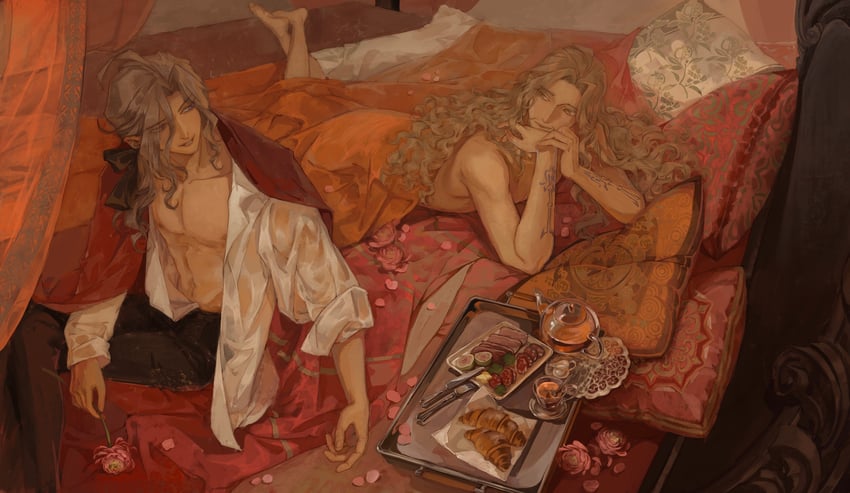 vlad iii and darnic prestone yggdmillennia (fate and 1 more) drawn by gan'yugu