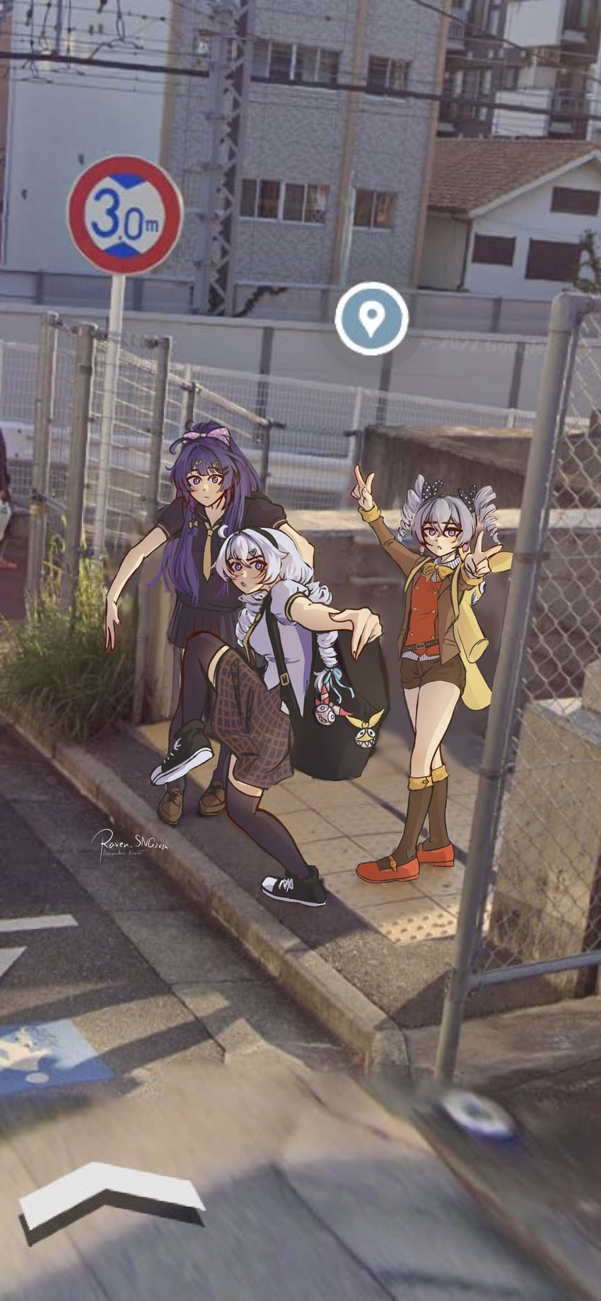 kiana kaslana, raiden mei, bronya zaychik, homu, and homei (honkai and 1 more) drawn by raven_sng