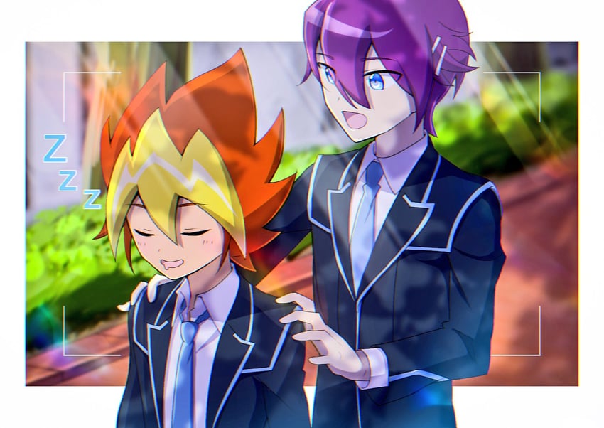 ohdo yuga and sougetsu gakuto (yu-gi-oh! and 2 more) drawn by atltax_00
