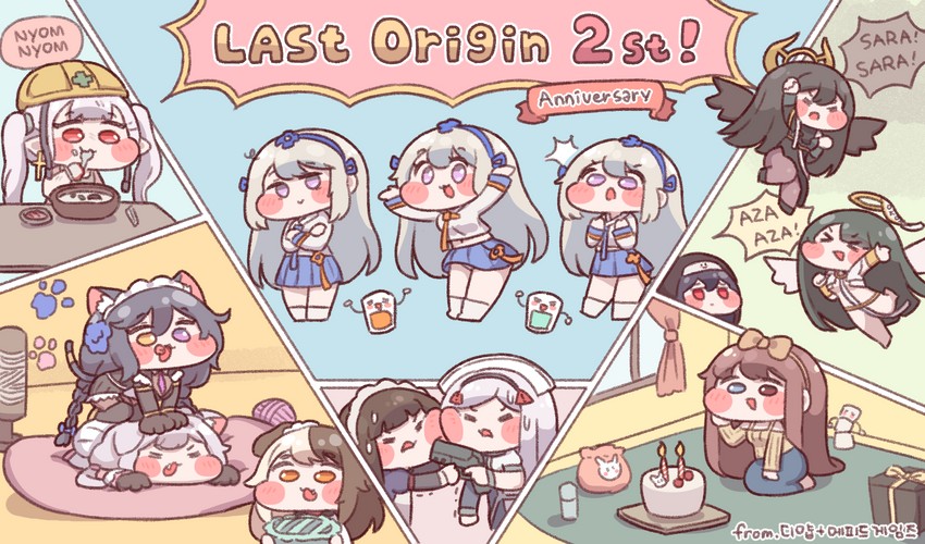 poi, hachiko of castling, perrault, black lilith, draculina, and 6 more (last origin) drawn by diyap