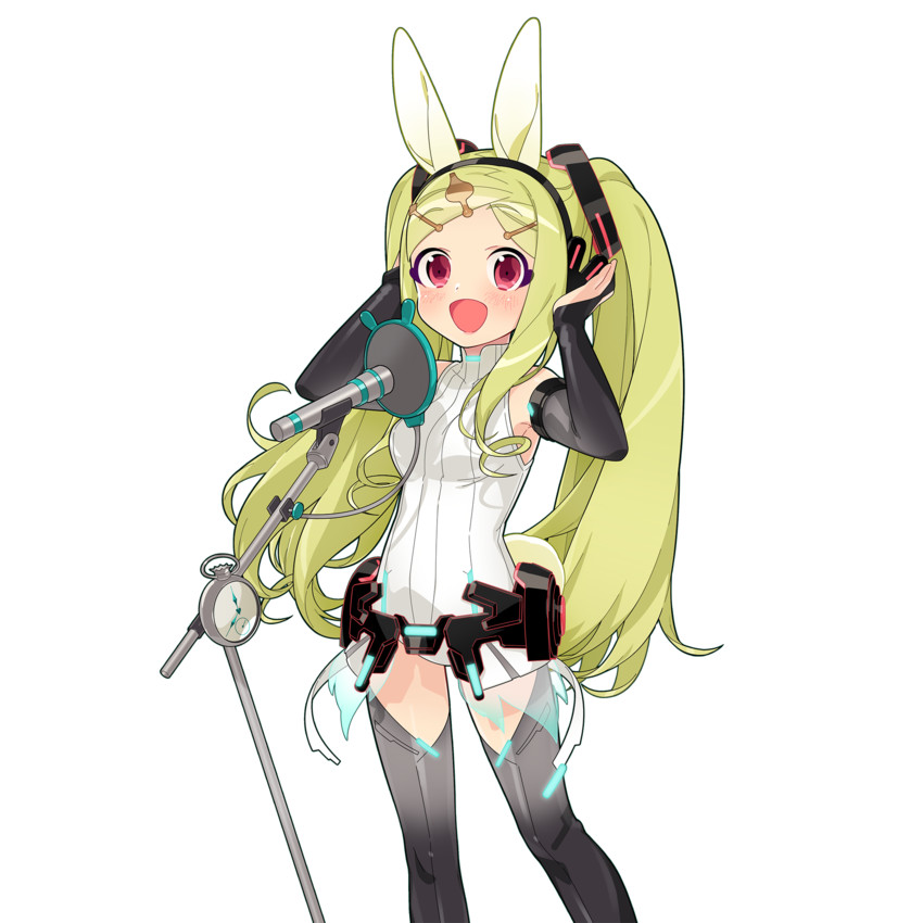 hatsune miku and kokuhime rabbit-white (vocaloid and 1 more)