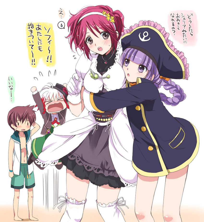 sophie, asbel lhant, cheria barnes, patty fleur, and pascal (tales of and 1 more) drawn by akina_tsukako