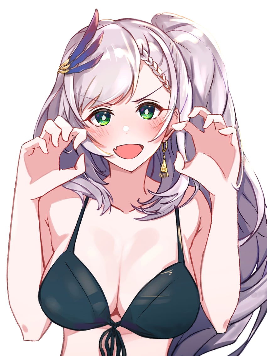 pavolia reine (hololive and 1 more) drawn by chillout_tang