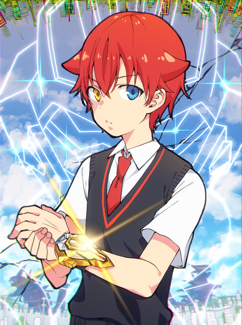 hibiki yuuta (gridman universe and 1 more) drawn by pikacyu-26