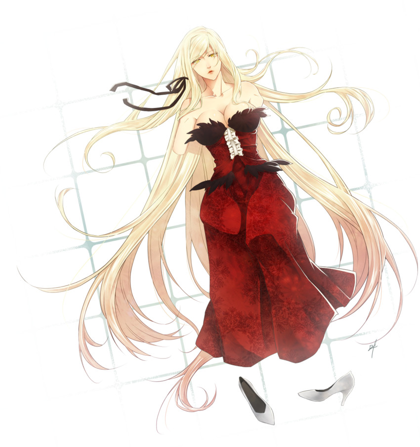 oshino shinobu and kiss-shot acerola-orion heart-under-blade (monogatari and 1 more) drawn by izn