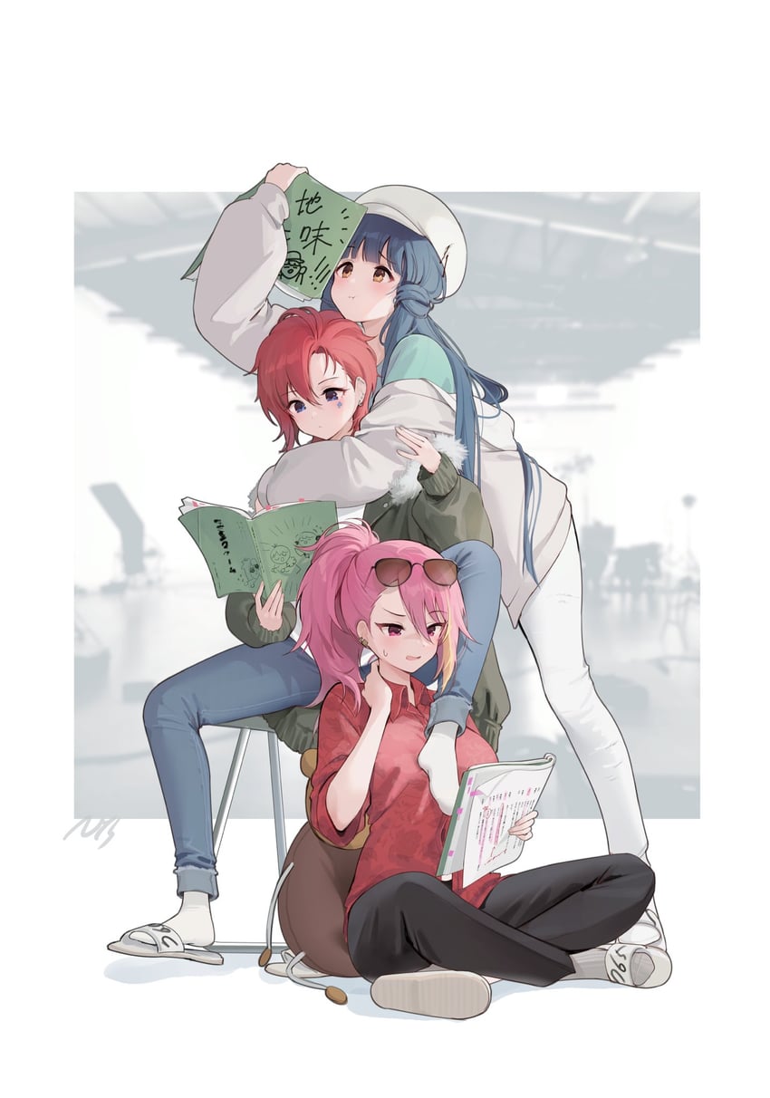 kitakami reika, julia, and maihama ayumu (idolmaster and 2 more) drawn by nys