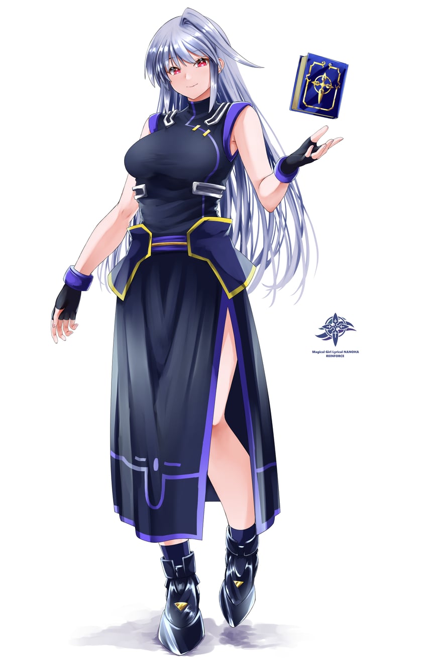 reinforce and book of the azure sky (lyrical nanoha and 3 more) drawn by sougetsu_izuki