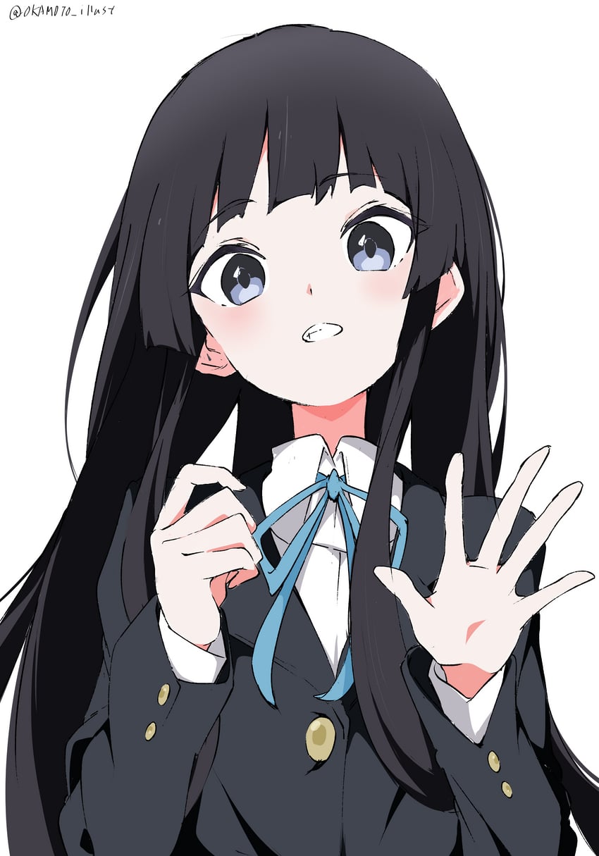 akiyama mio (k-on!) drawn by white_gorilla_(okamoto)