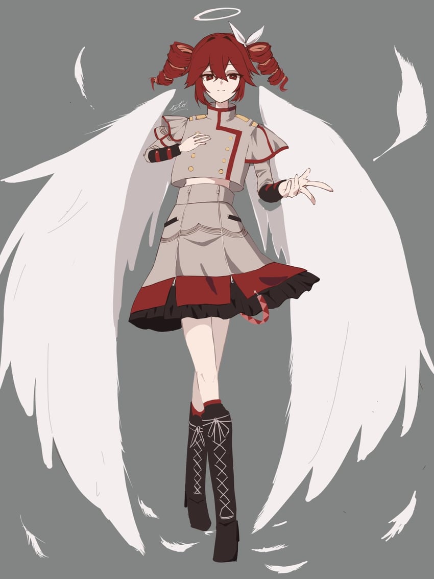 kasane teto (utau and 1 more) drawn by ramie_li
