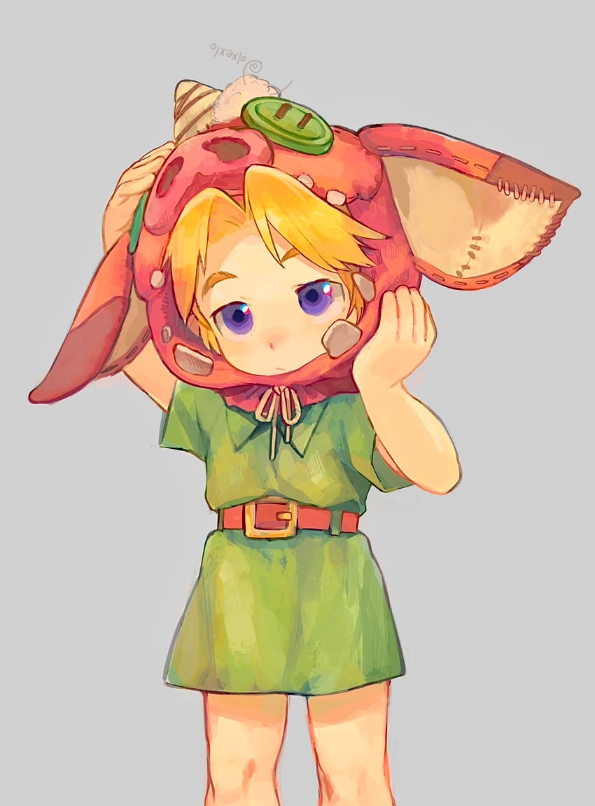 link and young link (the legend of zelda) drawn by olxexlo