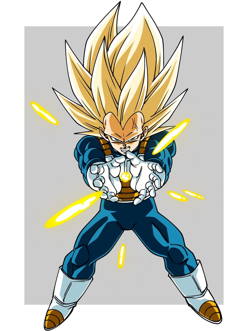 vegeta (dragon ball and 1 more) drawn by yun_the_bit