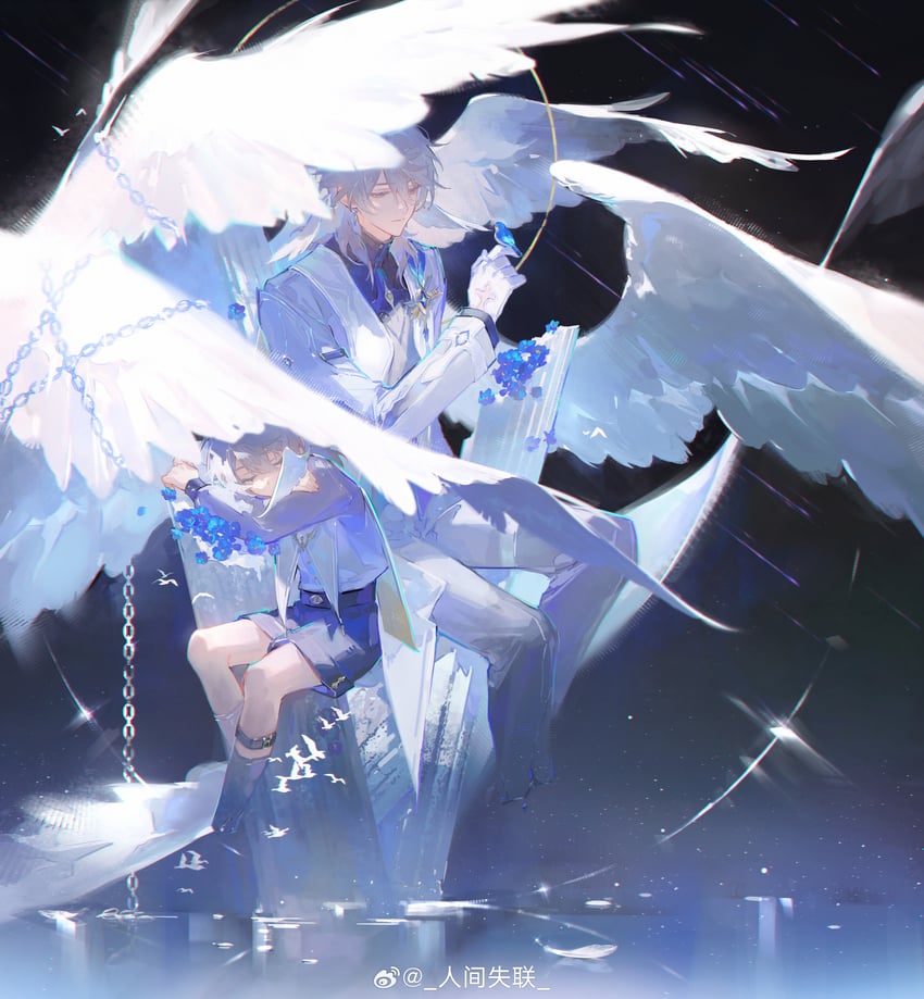 sunday (honkai and 1 more) drawn by renjian_shilian