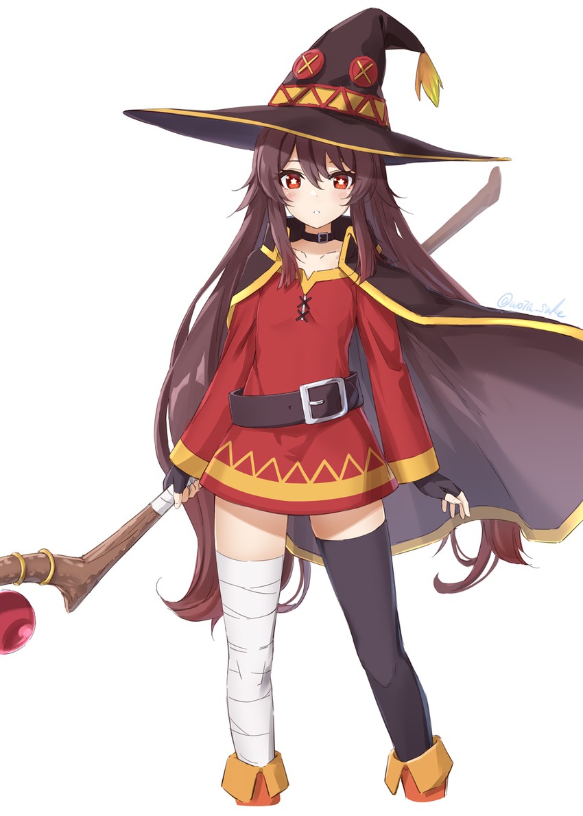 hu tao, megumin, and takahashi rie (genshin impact and 1 more) drawn by suke_(momijigari)