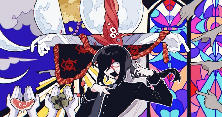 kunai tadashi (vocaloid and 1 more) drawn by kuwuzhengpai