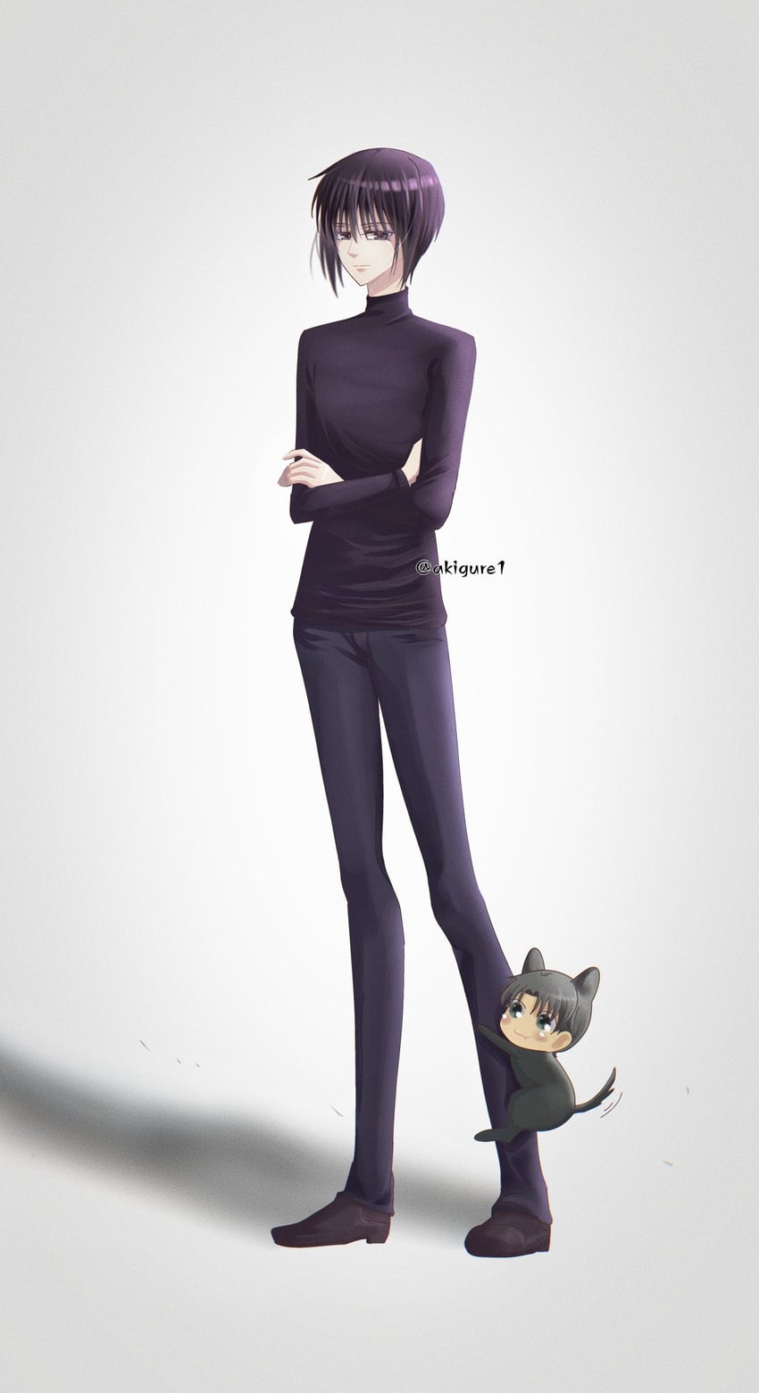 sohma akito and sohma shigure (fruits basket) drawn by akigure1