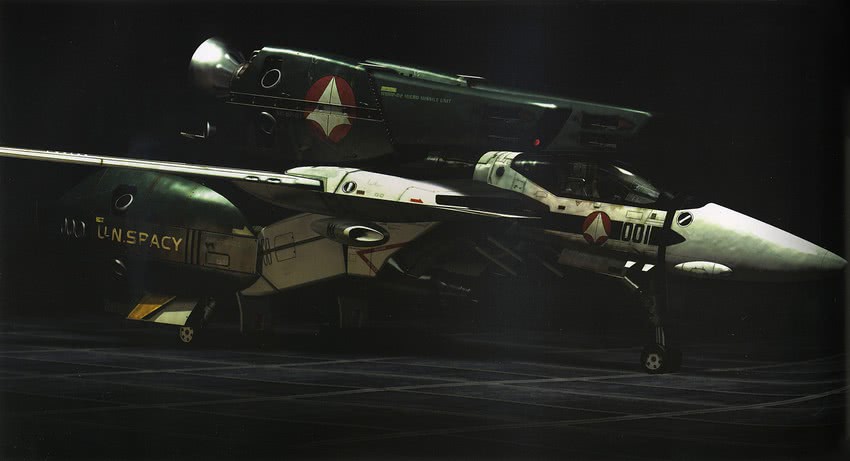 vf-1 and vf-1 super (macross and 2 more) drawn by tenjin_hidetaka