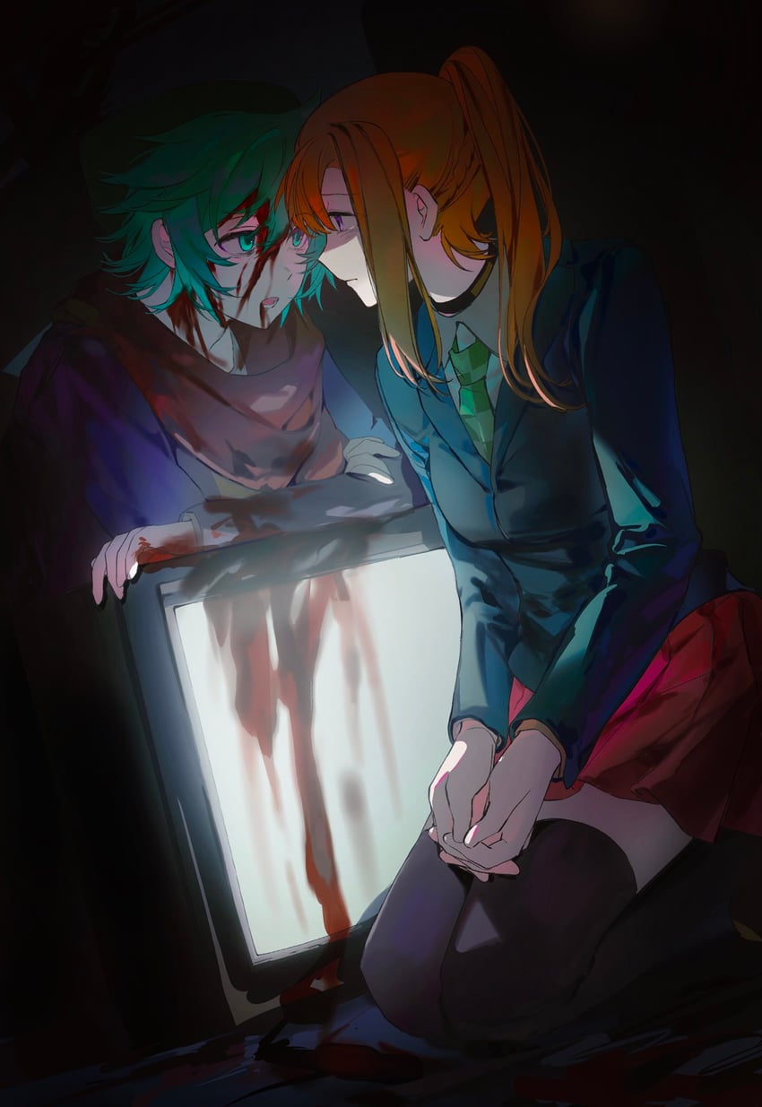 hiyori sou and chidouin sara (kimi ga shine) drawn by yellowmao0509