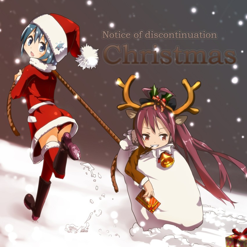 miki sayaka and sakura kyoko (mahou shoujo madoka magica) drawn by tera_l