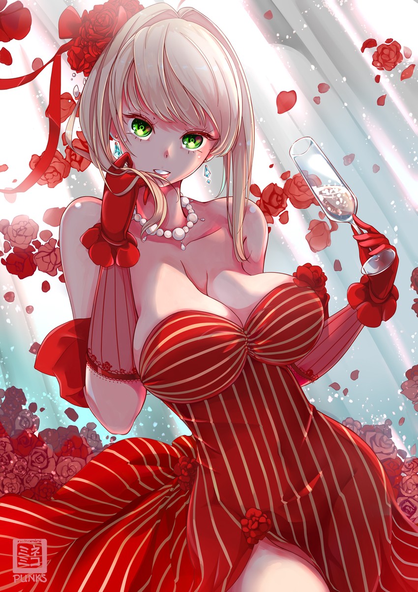 nero claudius (fate and 2 more) drawn by nekomimipunks