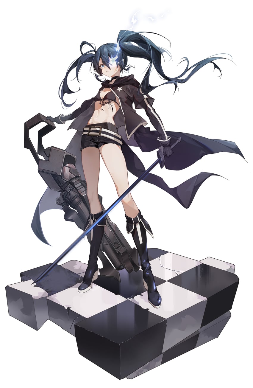 black rock shooter (black rock shooter) drawn by toto_(caaaaarrot)