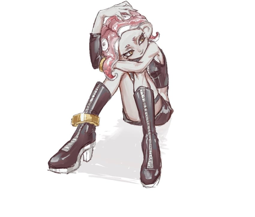 octoling player character, octoling girl, and agent 8 (splatoon and 2 more) drawn by gucandiyi52092