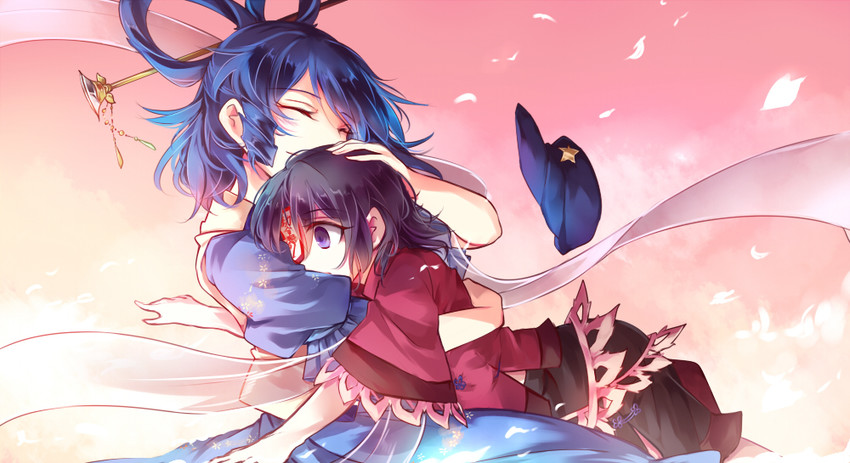 kaku seiga and miyako yoshika (touhou) drawn by kutsuki_kai