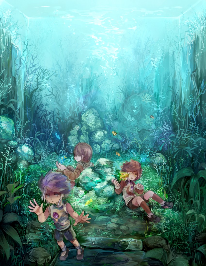 kiyama hiroto, nagumo haruya, and suzuno fuusuke (inazuma eleven) drawn by r04315