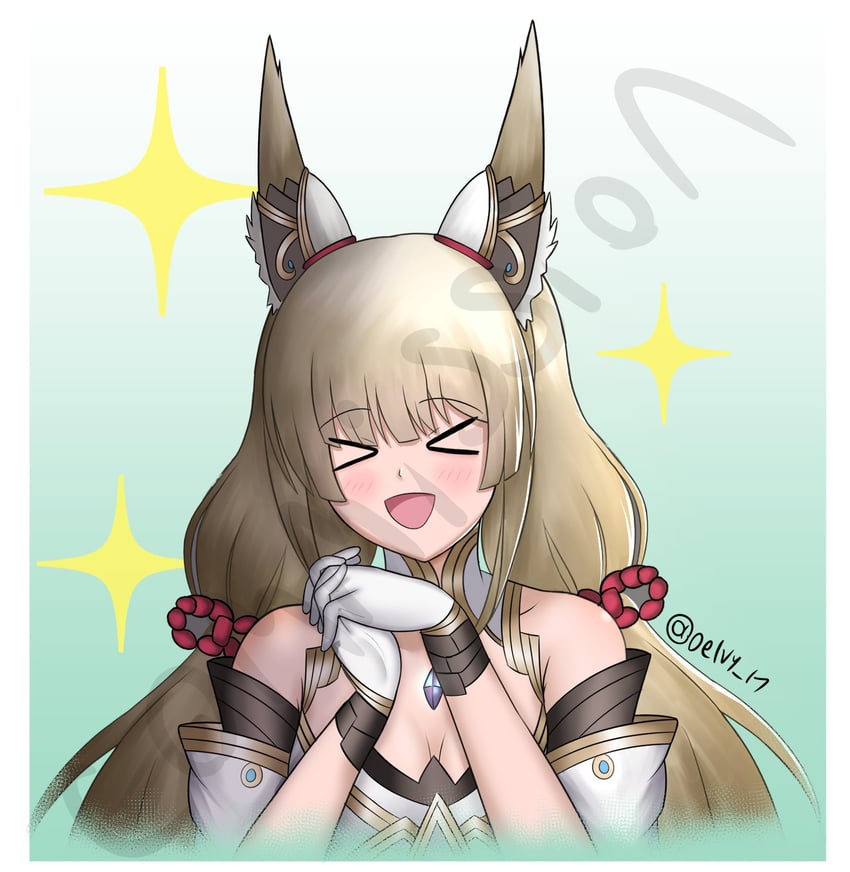 nia (xenoblade chronicles and 1 more) drawn by delvy_17