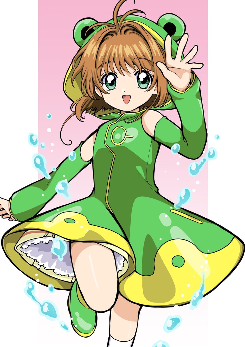 kinomoto sakura (cardcaptor sakura and 1 more) drawn by mokku_(ak0207)