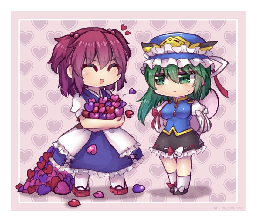 shiki eiki and onozuka komachi (touhou) drawn by unime_seaflower