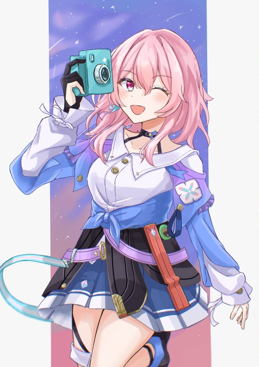 march 7th (honkai and 1 more) drawn by ruuna_(runa_runacat)