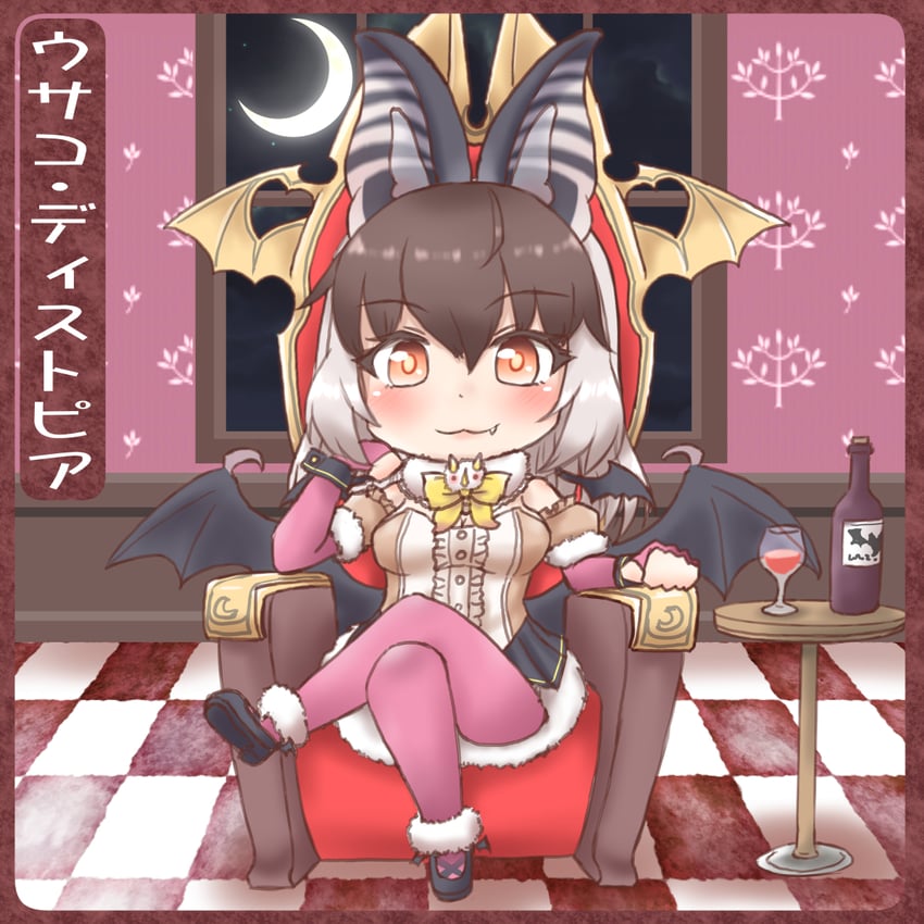 brown long-eared bat (kemono friends and 1 more) drawn by mabuta_(mbt)