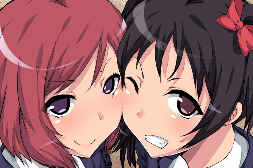nishikino maki and yazawa nico (love live! and 1 more) drawn by natsumyun