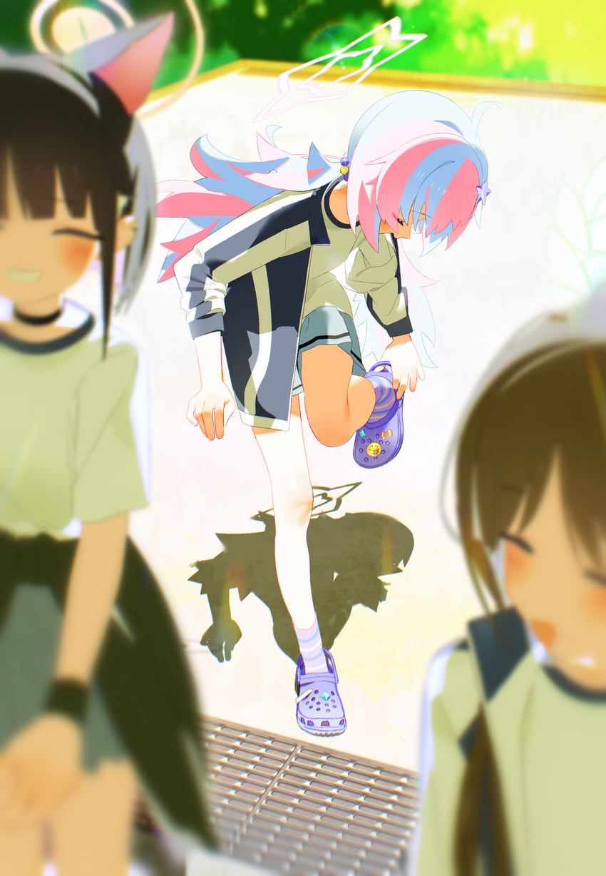 kazusa, reisa, and airi (blue archive) drawn by bm_tol