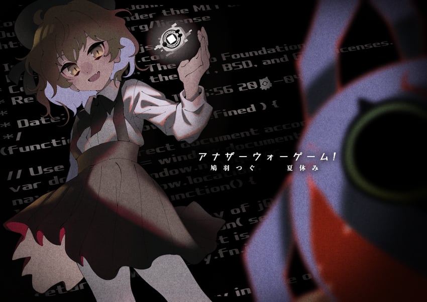 hatoba tsugu and keramon (digimon and 1 more) drawn by homefuji