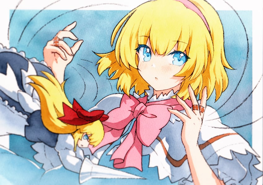 alice margatroid and shanghai doll (touhou) drawn by rinka_(qqqrinkappp)