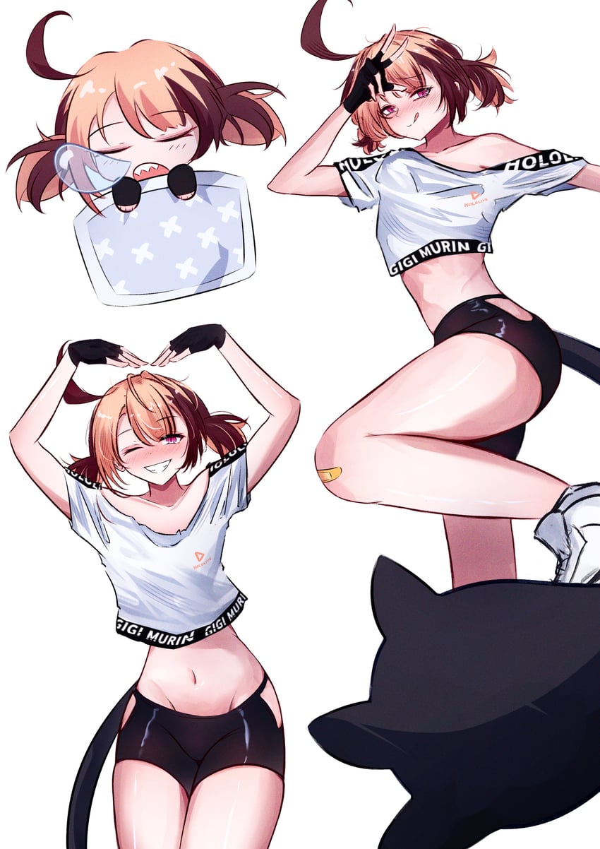 gigi murin (hololive and 1 more) drawn by thinkuwu