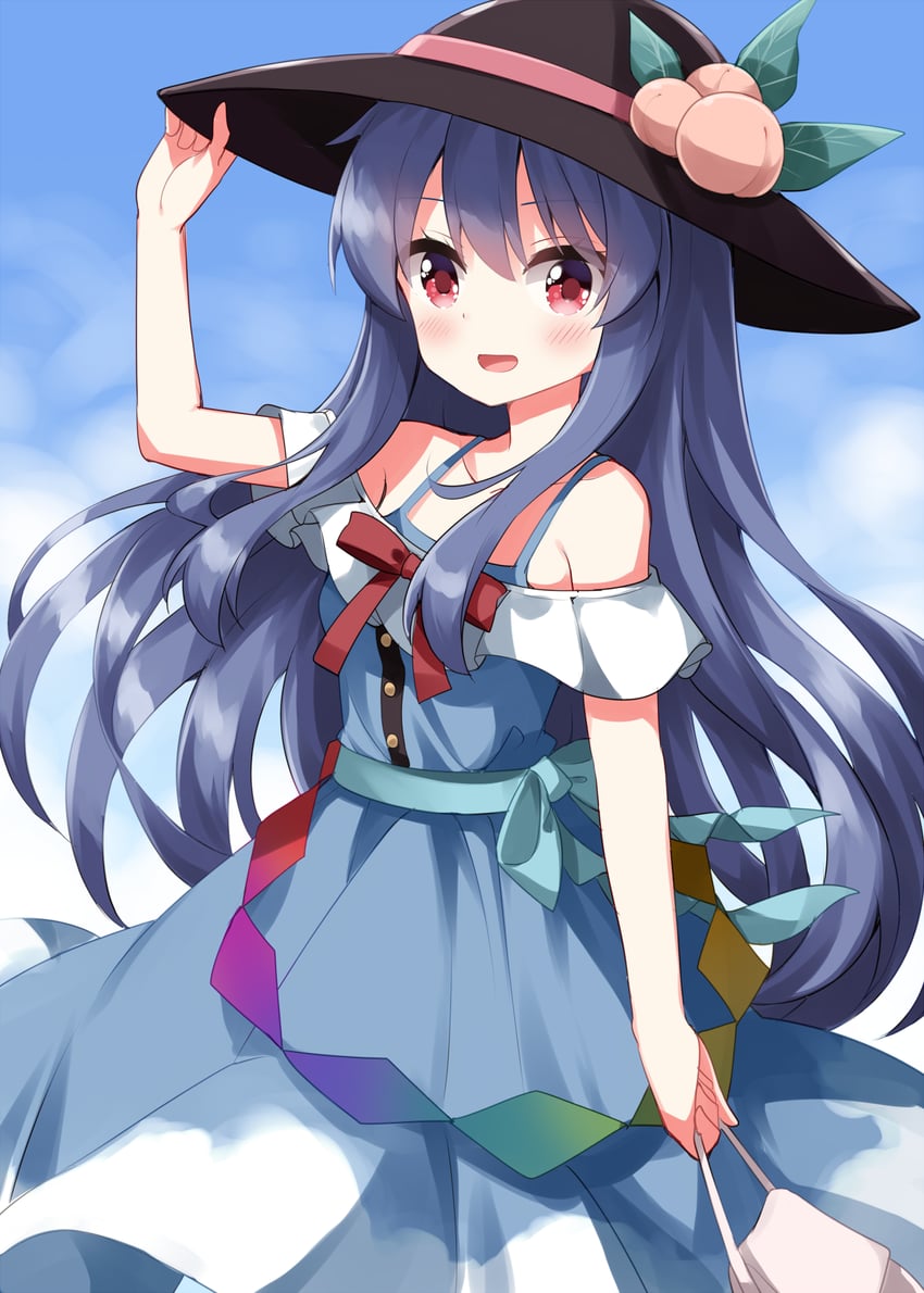 hinanawi tenshi (touhou) drawn by ruu_(tksymkw)